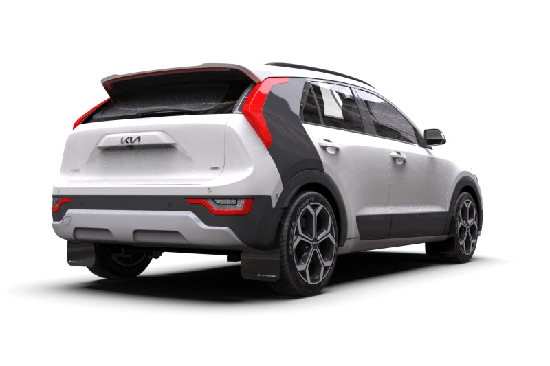 Rally Armor 2023 Kia Niro SG2 Black UR Mud Flap Blue Logo