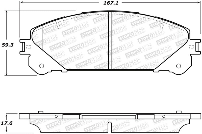 Plaquettes de frein avant StopTech Performance 10-17 pour Lexus RX350