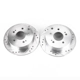 Disques de frein arrière Power Stop 06-12 Mitsubishi Eclipse Evolution percés et fendus - Paire