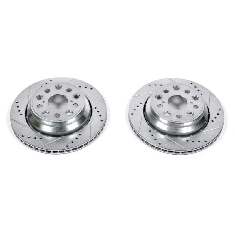 Disques de frein arrière Power Stop 07-17 Lexus LS460 Evolution percés et fendus - Paire