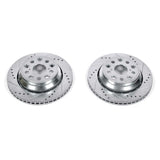 Disques de frein arrière Power Stop 07-17 Lexus LS460 Evolution percés et fendus - Paire