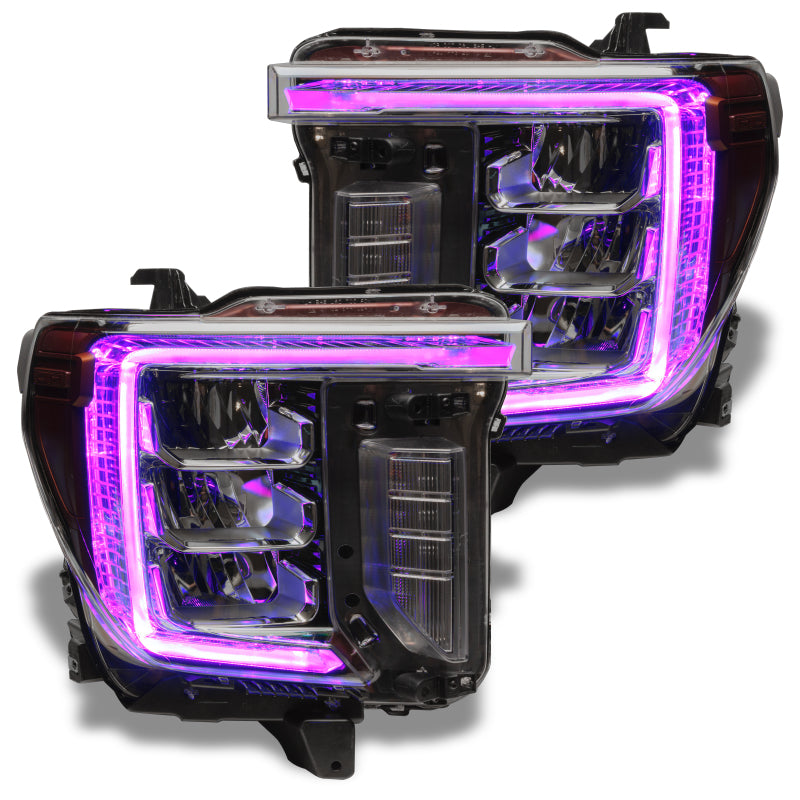 Oracle 20-21 GMC Sierra 2500/3500 HD RGB+W Headlight DRL Kit - ColorSHIFT w/o Cntrl