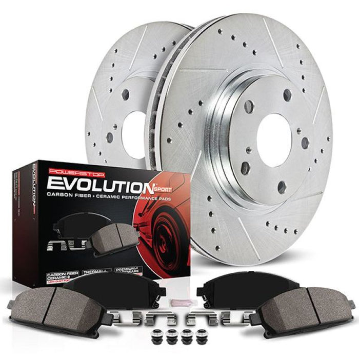 Power Stop 21-22 Chevrolet Trailblazer Front Z23 Evolution Brake Kit