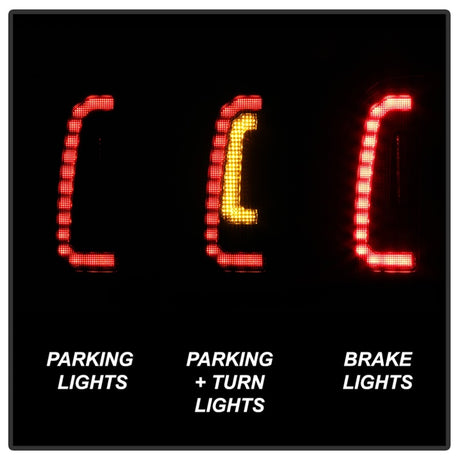 Feux arrière à LED Spyder 05-15 Toyota Tacoma (non compatibles avec les LED d'origine) - Fumé ALT-YD-TT05V2-LB-BSM