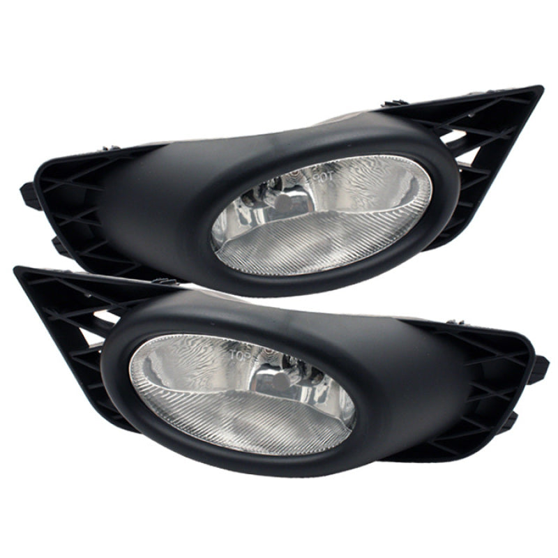 Feux antibrouillard Spyder Honda Civic 09-11 4 portes OEM avec interrupteur - Transparent FL-CL-HC09-4D-C