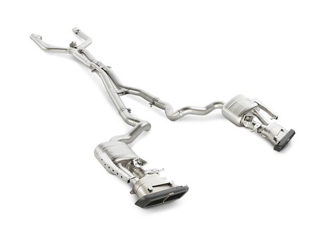 Arrière de catalyseur Akrapovic 15-17 AMG C63 Estate Evolution Line (titane) avec embouts en carbone (tuyau de liaison requis)