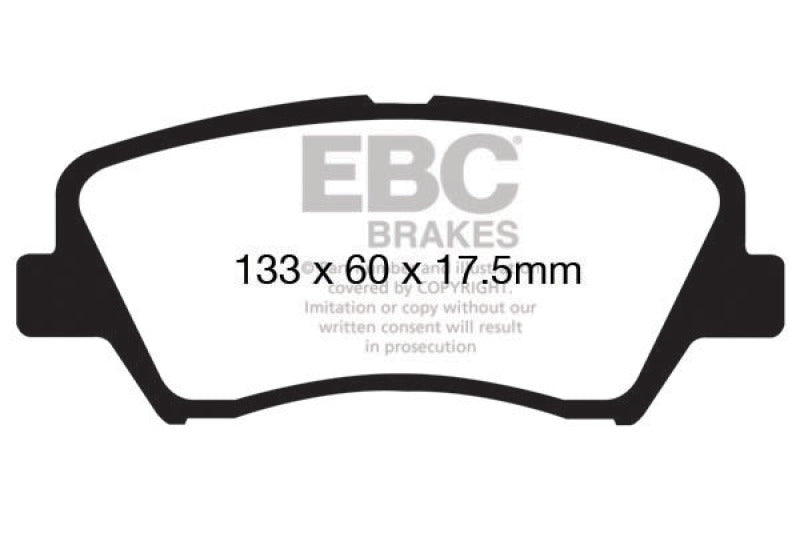 Plaquettes de frein avant EBC 13+ Hyundai Elantra 1.8 Ultimax2