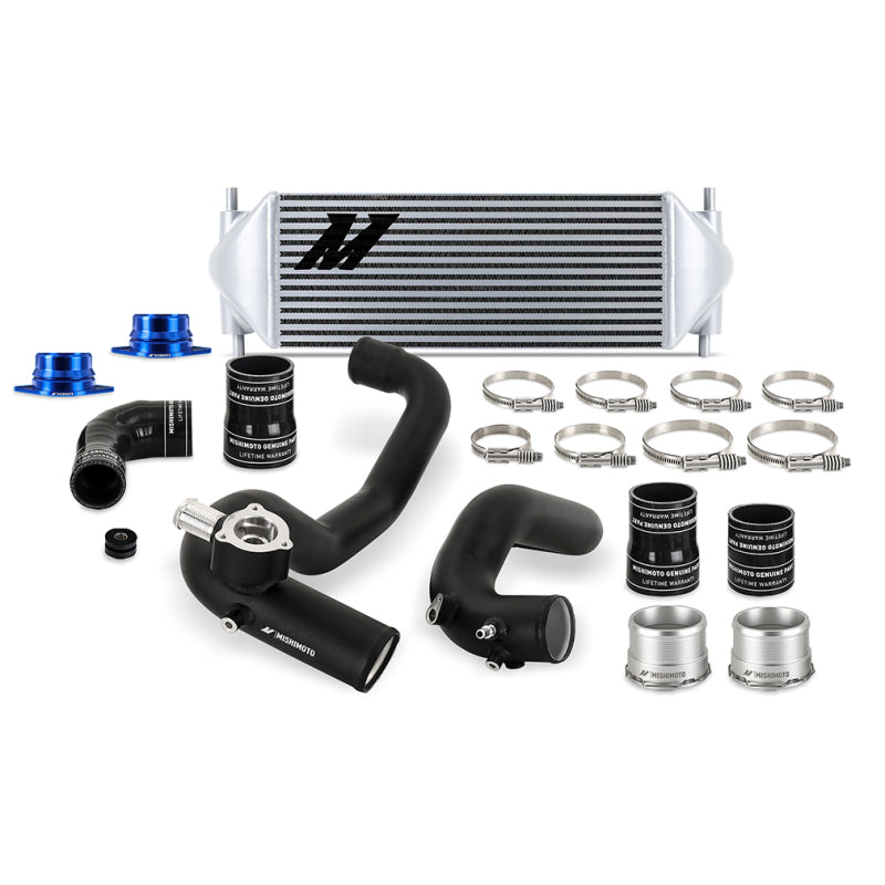 Kit refroidisseur intermédiaire Mishimoto 2021+ Ford Bronco 2,3 L - Tuyaux noirs/noyau argenté