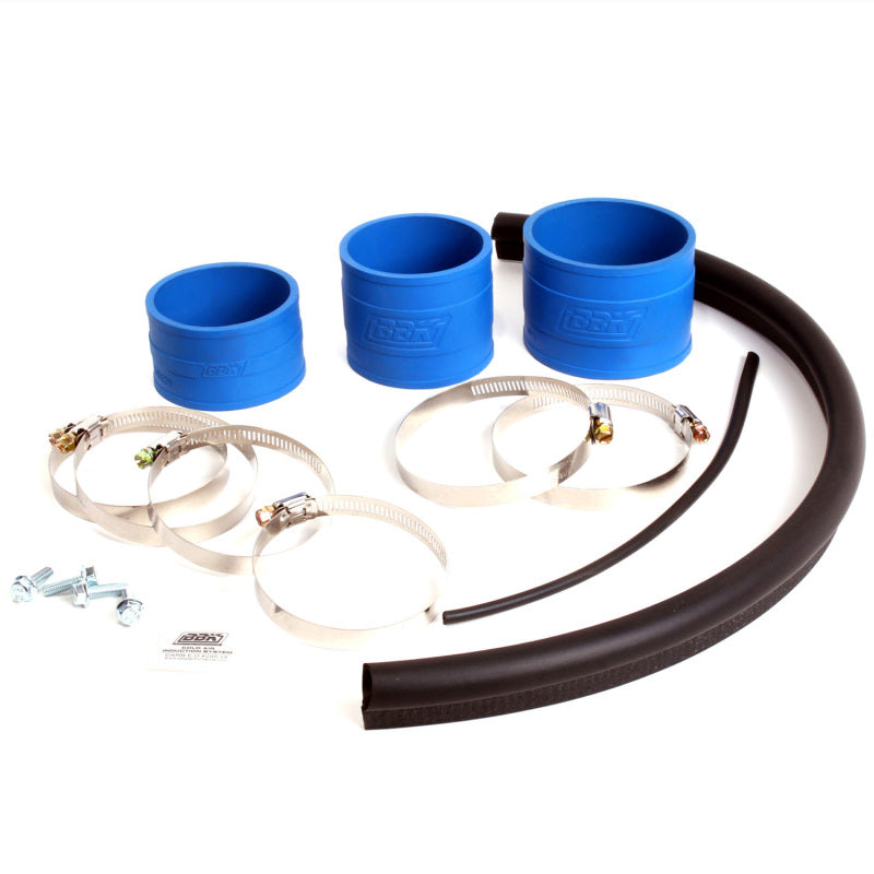 Kit d'admission d'air froid BBK 86-93 Mustang 5.0 - Style Fenderwell - Finition chromée
