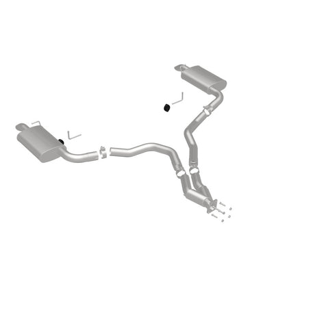 Échappement Cat-Back perforé en acier inoxydable à double sortie arrière pour moteur Chevy Corvette V8 5,7 L MagnaFlow 75-79