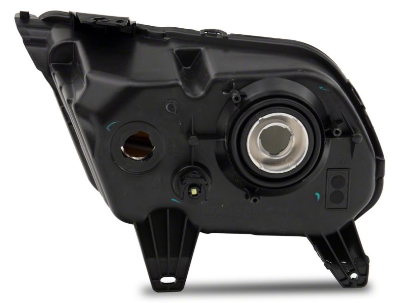 Phares de style OEM Raxiom 10-12 Ford Mustang Axial Series - Boîtier chromé - Lentille fumée