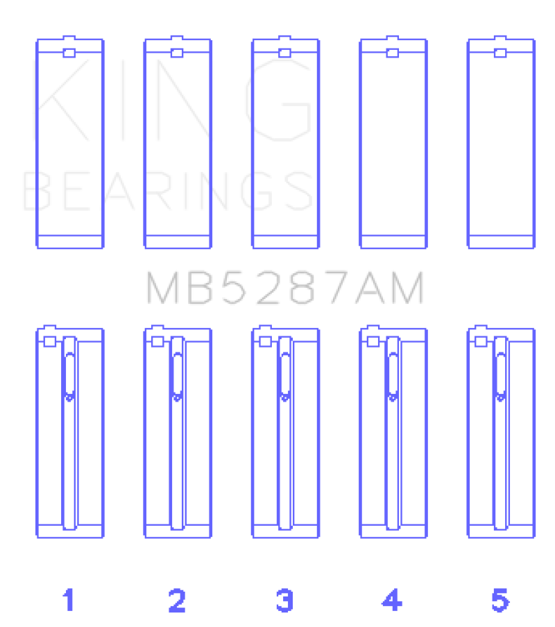 Ensemble de roulements principaux King Toyota 1ZZ-FE (taille .50)