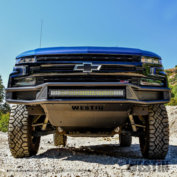 Pare-chocs avant Westin 19-20 Chevy Silverado 1500 Outlaw – Noir texturé