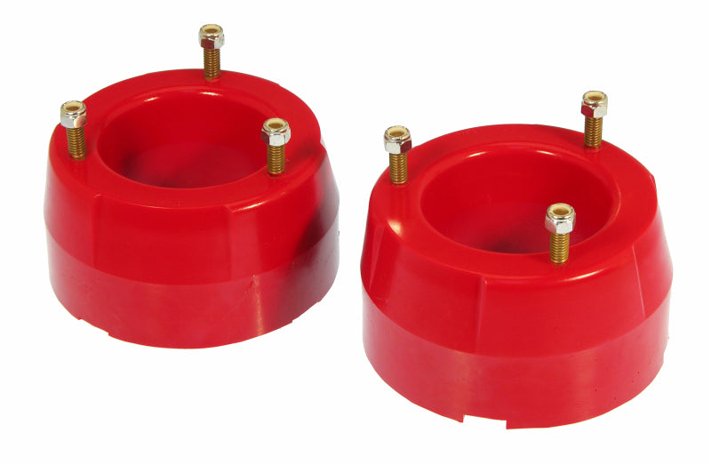 Entretoise de levage de 2 po pour ressort hélicoïdal avant Prothane 94-05 Dodge Ram 4wd - Rouge