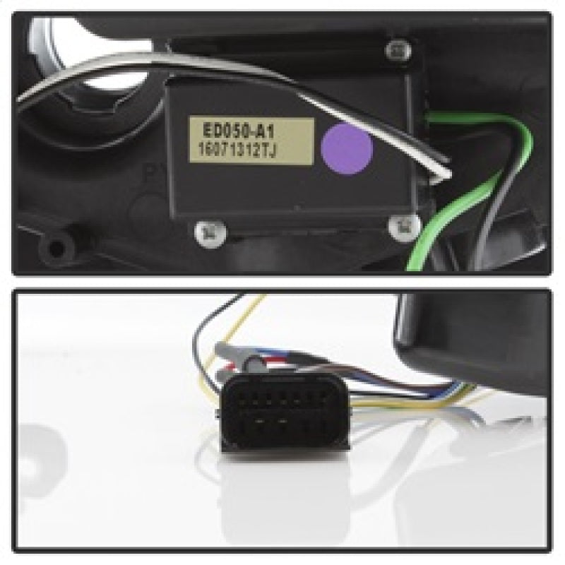 Phares Spyder Mini Cooper Countryman 11-15 - Modèle halogène uniquement - Noir PRO-YD-MCO11-DRL-BK