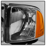 xTune Dodge Ram Sport Model Only 1999-2002 OEM Headlights Chrome HD-JH-DR99-SP-C