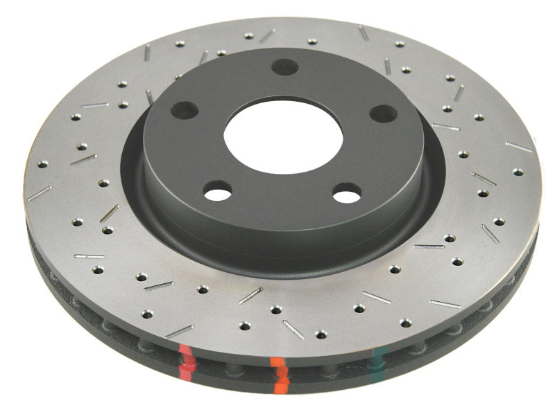 Rotor avant percé et fendu DBA 05-10 Mustang GT / 11-13 V6 Street Series, moyeu noir