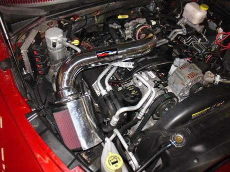 Injen 05-06 Dakota / 06-07 Raider 4,7 L V8 Power-Flow (avec bouclier thermique en plaque de diamant) Poli Powe