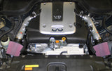 Prises d'air courtes K&amp;N 07-08 G35 Dual Silver Typhoon