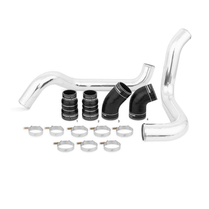 Kit de refroidisseur intermédiaire Duramax Mishimoto 02-04.5 Chevrolet 6,6 L avec tuyaux (noir)