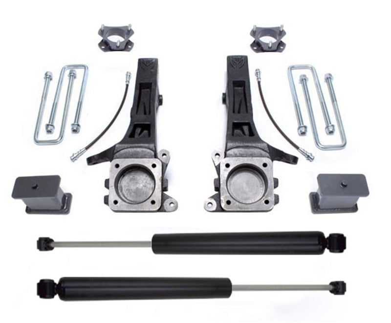 Kit de levage de broche MaxPro MaxTrac 05-18 Toyota Tacoma 2WD 6 boulons 6,5 po/4 po avec amortisseurs MaxTrac