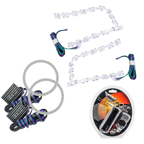 Oracle 11-19 Chrysler 300C DRL Upgrade avec kit Halo - ColorSHIFT VOIR LA GARANTIE