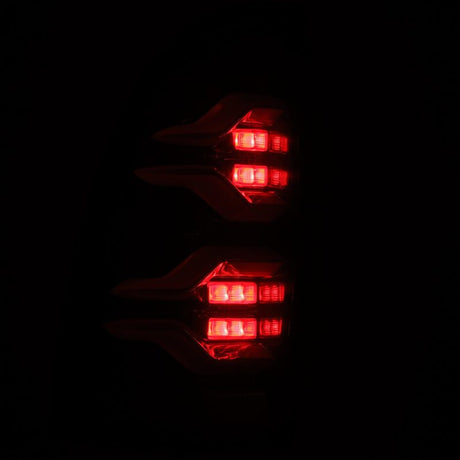 Feux arrière à LED AlphaRex 05-15 Toyota Tacoma LUXX Alpha Blk avec Activ Light/Seq Signal