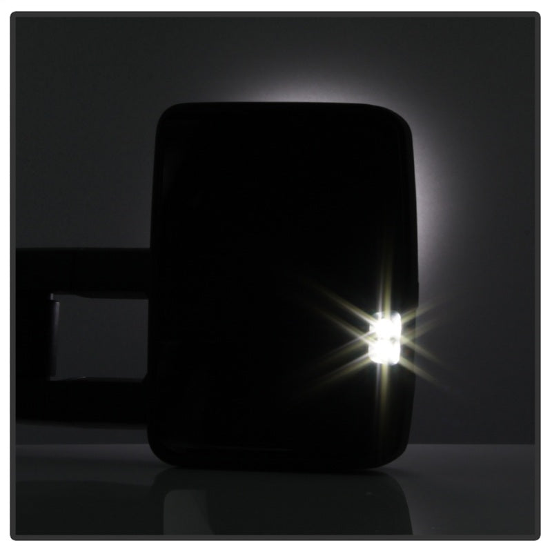 Rétroviseurs télescopiques chauffants à LED fumés xTune Chevy Silverado 03-06 G2 MIR-CS03S-G2-PWH-SM-SET