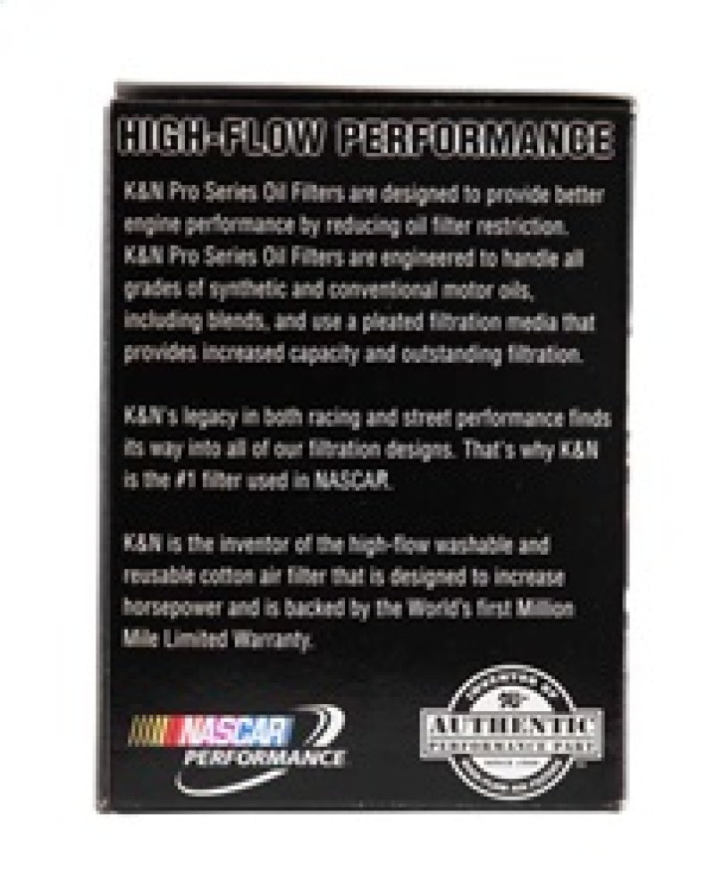 K&N Pro Series Oil FIlter 1.188in ID x 2.125in OD x 2.688in H for 99-01 Cadillac Catera