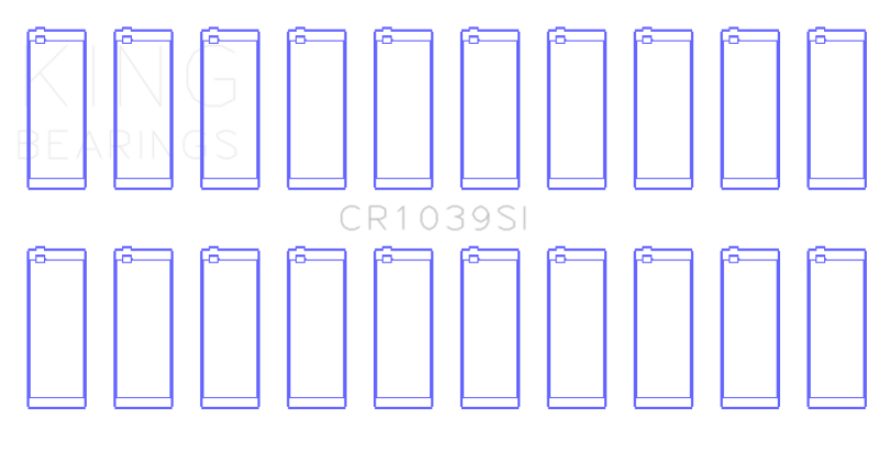 Jeu de roulements de bielle King Ford 415 (taille + 0,75)