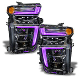 Oracle 2021 Chevy Silverado HD 2500/3500 RGB+W Headlight DRL Upgrade Kit ColorSHIFT 2