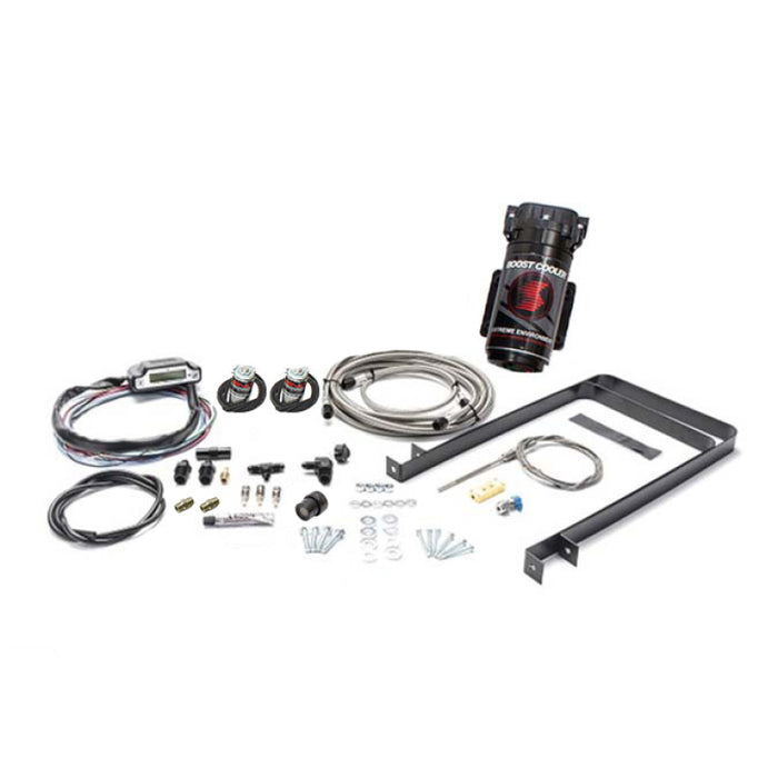 Kit d'injection d'eau de refroidissement Boost Snow Performance Chevy/GMC Stg 3 (conduite tressée SS/raccords 4AN) sans réservoir