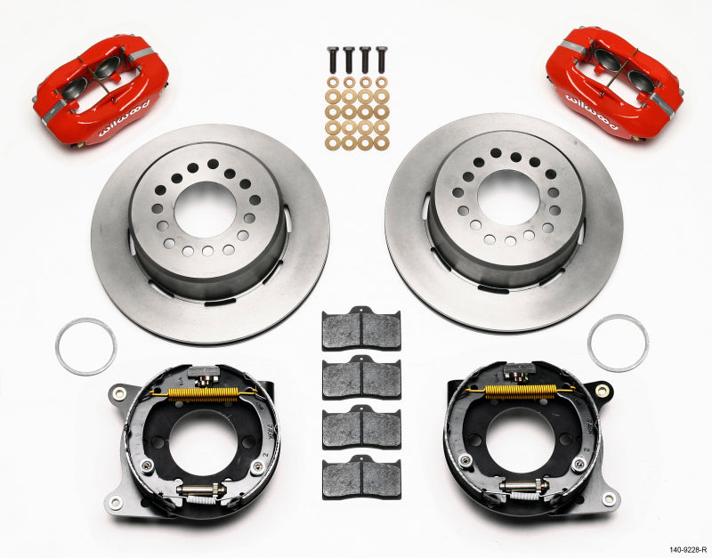 Wilwood Forged Dynalite P/S Park Brake Kit-Red 2005-2014 Mustang