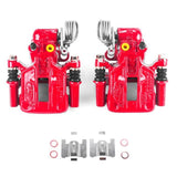 Étriers arrière rouges Power Stop 93-07 Ford Taurus avec supports - Paire