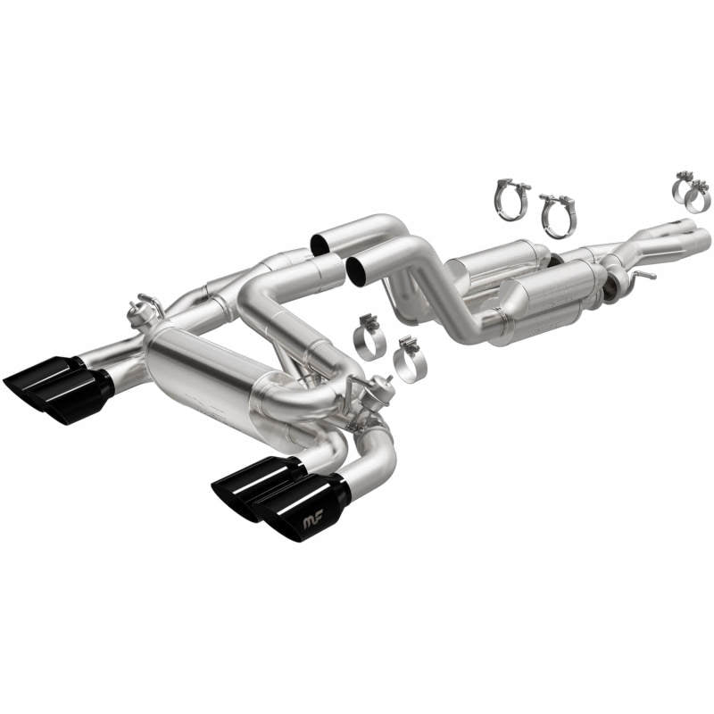 Échappement Cat-Back MagnaFlow 21-22 Jeep Wrangler V8 6,4 L Street Series avec embouts noirs