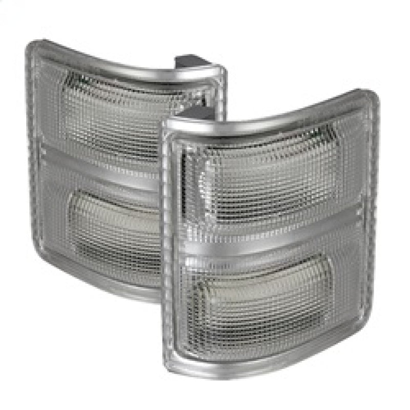xTune Ford Superduty 08-14 F250-F550 Lentille de signalisation de rétroviseur à LED ambre - Transparent ACC-LED-FDSD08-MR-C