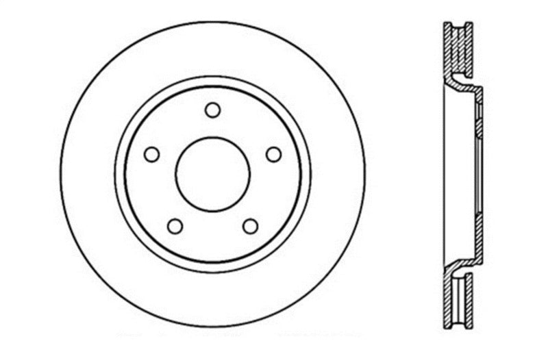 Disque de frein sport fendu et percé StopTech