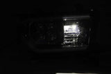 Phares à LED AlphaRex 07-13 Toyota Tundra NOVA Proj noirs avec lumière active/signal séquentiel/DRL