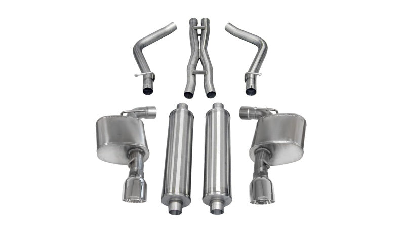 Corsa 12-13 Dodge Charger SRT-8 6.4L V8 Polished Sport Cat-Back Exhaust