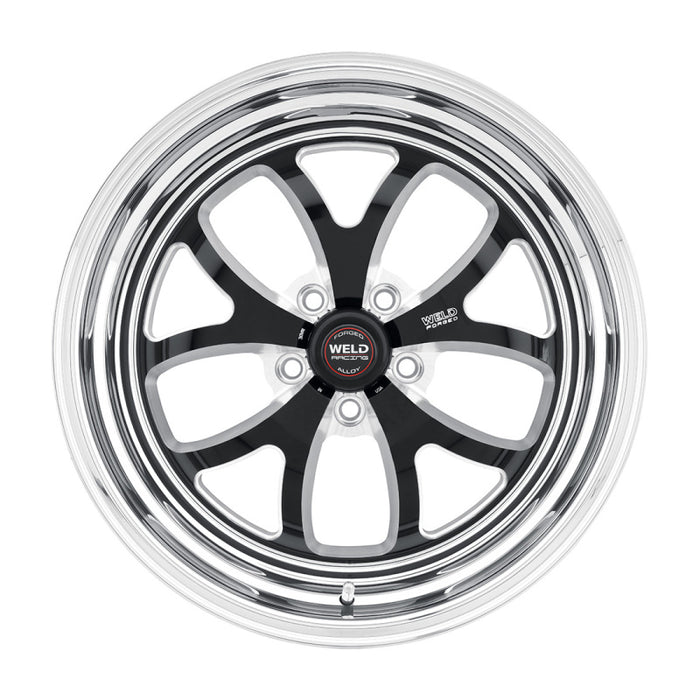 Roue noire Weld S76 17x10 / 5x4,5 BP / 7,8 po BS (plaquette moyenne) - Sans verrou de talon