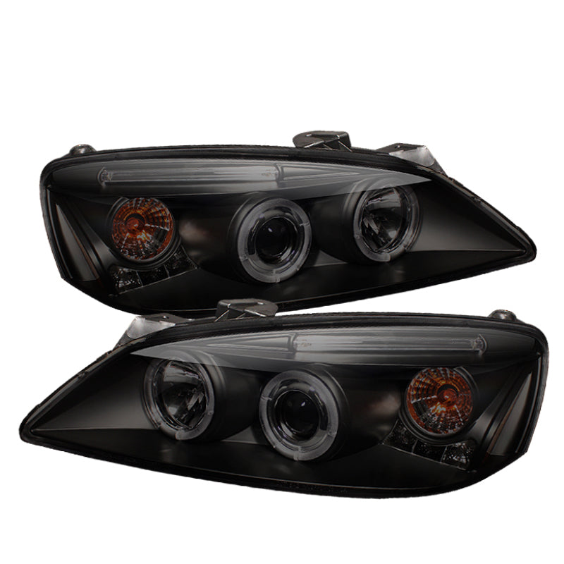 Phares de projecteur Spyder Pontiac G6 2/4DR 05-08 LED Halo LED Blk Smke PRO-YD-PG605-HL-BSM