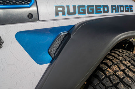 Ensemble d'élargisseurs d'ailes Rugged Ridge Max Terrain avant et arrière 18-22 Jeep Wrangler JL