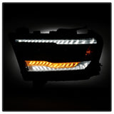 Spyder Dodge Ram 19-20 Halogen Model Projector Headlights Chrome PRO-YD-DR19HALSI-SEQ-BK