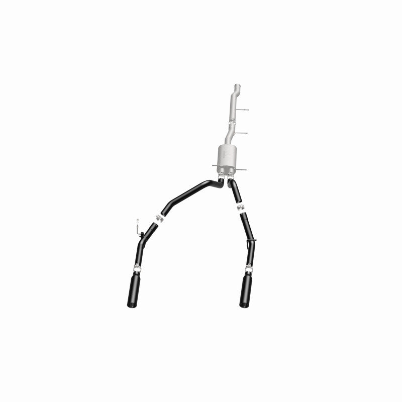 Cat-Back MagnaFlow SYS 3,5 pouces à embouts arrière divisés doubles noirs 10-13 Chevy Silverado / GMC Sierra 5,3 L