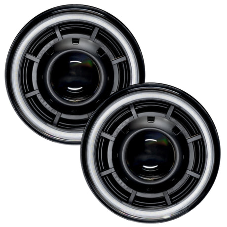 Phares de projecteur Oracle Oculus 7 pouces Bi-LED pour Jeep Wrangler JK - 6000K VOIR LA GARANTIE