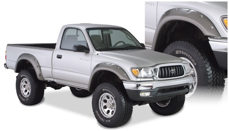 Bushwacker 95-04 Toyota Tacoma Fleetside Style Flares 4 pièces 74,5 pouces avec 4 roues motrices uniquement - Noir