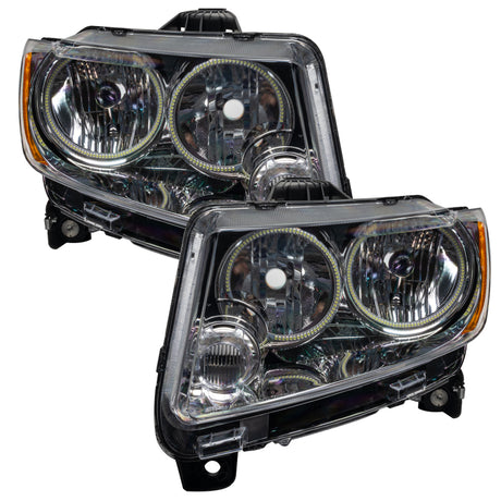 Oracle 11-13 Jeep Grand Cherokee SMD HL (Non-HID) - Chrome - White