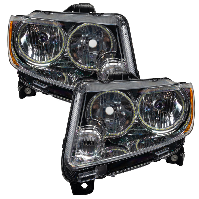 Oracle 11-13 Jeep Grand Cherokee SMD HL (Non-HID)-Chrome - ColorSHIFT w/ BC1 Controller SEE WARRANTY