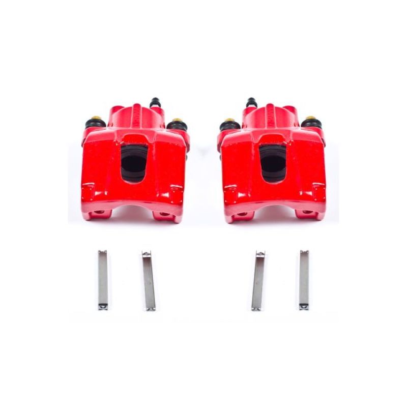 Étriers arrière rouges Power Stop 06-10 Jeep Commander sans supports - Paire