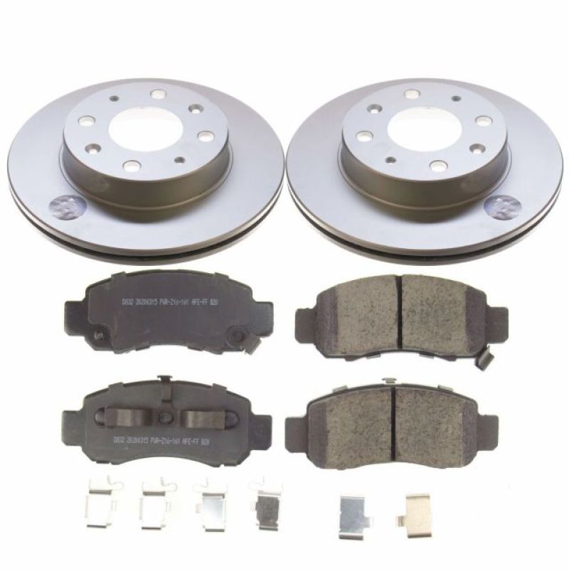 Kit de freins Power Stop 00-06 Honda Insight Z17 Evolution Geomet avec revêtement avant
